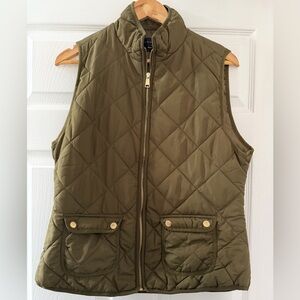Love Tree Khaki Quilted Vest